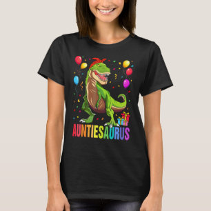 Auntiesaurus Rex Dinosaur Auntie Saurus Family Mat T-Shirt