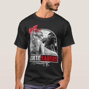 Auntiesaurus T-Rex Auntie Dinosaur T-Shirt