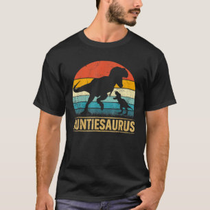 Auntiesaurus T Rex Dinosaur Auntie Funny Mother's T-Shirt