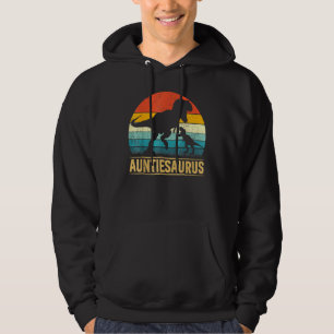 AuntieSaurus T Rex Dinosaur Auntie Mother's Day Hoodie