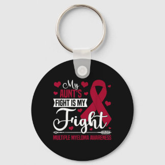 Aunts Fight Is Fight Multiple Myeloma Awareness Key Ring