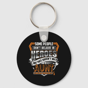 Aunt's Fight Is My Fight Leukaemia Awareness 2 Key Ring