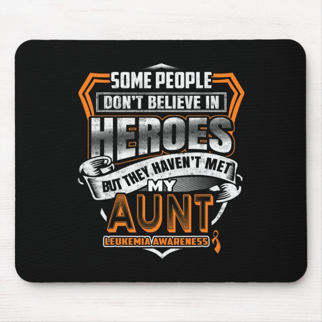 Aunt's Fight Is My Fight Leukaemia Awareness 2  Mouse Pad (Front)