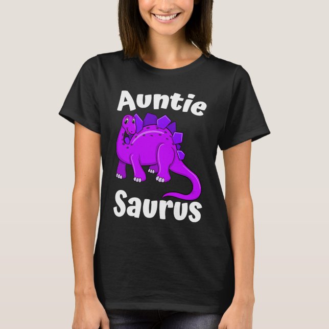 Auntsaurus Aunt Dinosaur  Dino T-Shirt (Front)