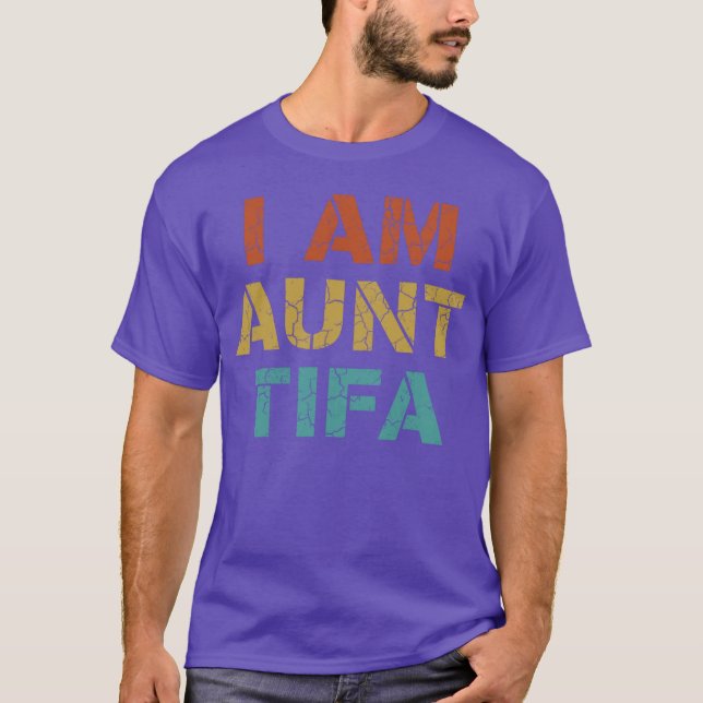 AuntTifa style funny retro T-Shirt (Front)