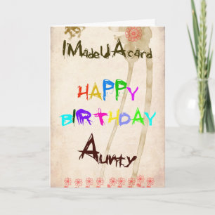 Aunty birthday card