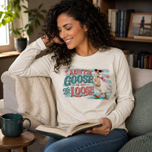 Aunty Goose is on The Loose Tri-Blend Shirt