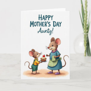 Aunty Mothers Day Baking Card
