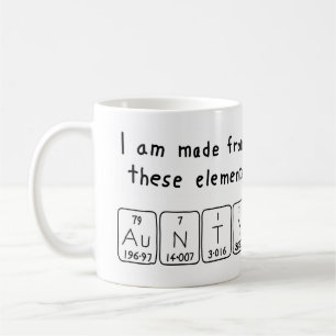 Aunty periodic table name mug