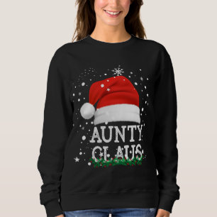 Aunty Santa Claus Cute Matching Family Christmas P Sweatshirt