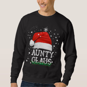 Aunty Santa Claus Cute Matching Family Christmas P Sweatshirt