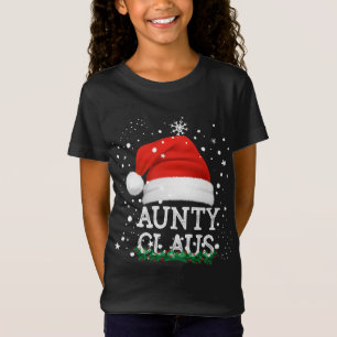Aunty Santa Claus Cute Matching Family Christmas P T-Shirt