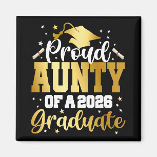 Aunty Senior 2026 Proud Aunty Of A Cl Of 2026 Grad Magnet