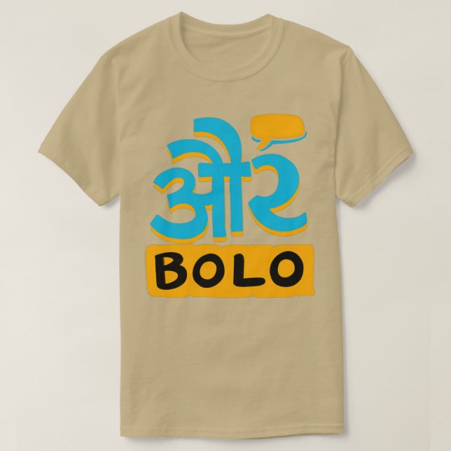 Aur Bolo Triblend T-Shirt (Design Front)