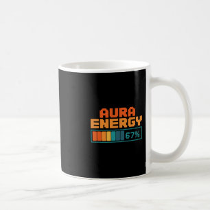 Aura Energy 67% Aura Farming Alpha Slang Gen 67th Coffee Mug