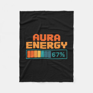 Aura Energy 67% Aura Farming Alpha Slang Gen 67th Fleece Blanket