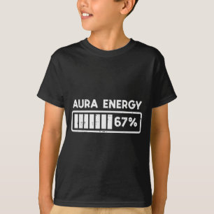 Aura Energy 67 Funny Number 6 7 Meme Kids Youth Te T-Shirt