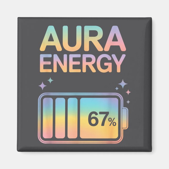 Aura Energy 67 Percent Battery Magnet (Front)