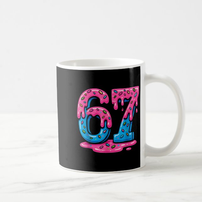 Aura Energy 6 7 Funny Six Seven Meme Gen Alpha Sla Coffee Mug (Right)