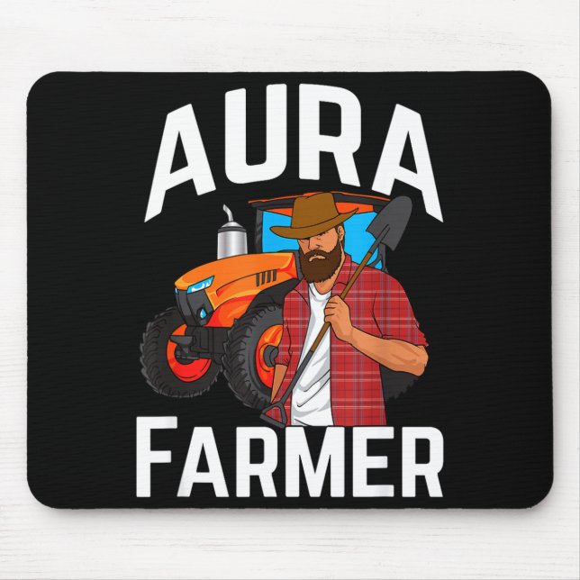 Aura Farmer Funny Meme  Mouse Pad (Front)