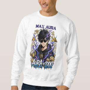 Aura Farming Anime Sweatshirt - Max Aura +1000