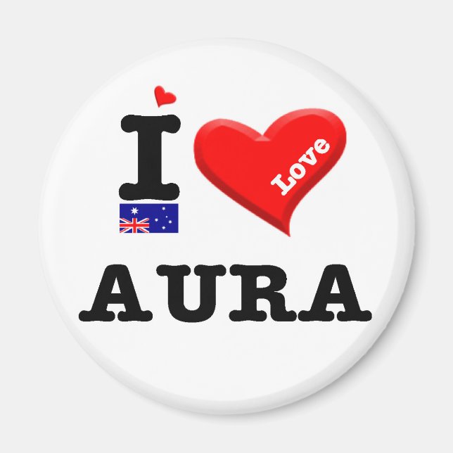 AURA - I Love Magnet (Front)