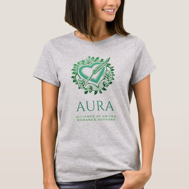 AURA Logo green T-Shirt (Front)