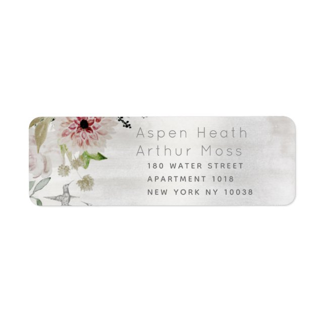 Aura Of Nature Wedding Return Address (Front)