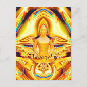 Aura,strength & Meditation_ Postcard