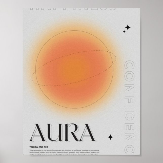 Aura yellow and red poster (Front)