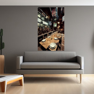 Aurea Lux Restaurant AI Art Poster