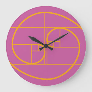 AUREA MATEMATICA ARTISTICA BY MASANSER PIXELAT LARGE CLOCK