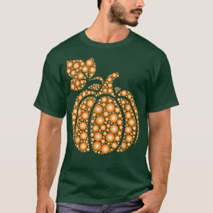 Aureate Fall Autumn Polka Dot Pumpkin Internationa T-Shirt