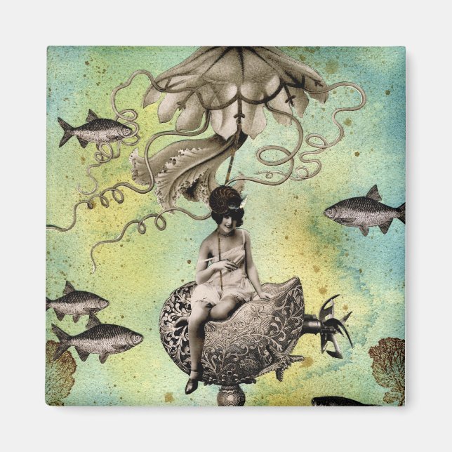 Aurelia and her Jelly Cruiser Magnet (Front)