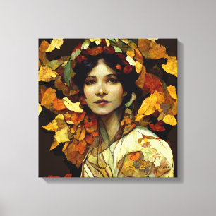 "Aurelia" Autumn Portrait  Canvas Print