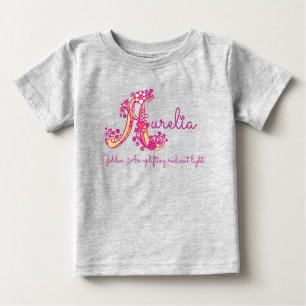 Aurelia girls name & meaning A monogram shirt