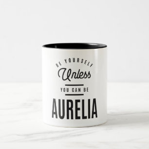 Aurelia Personalised Name  Two-Tone Coffee Mug