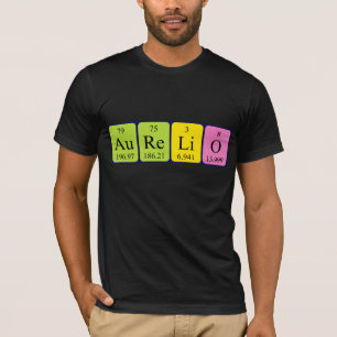Aurelio periodic table name shirt