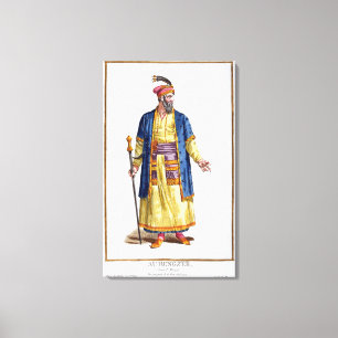 Aurengzeb, Great Khan of the Mongol Hordes from Re Canvas Print
