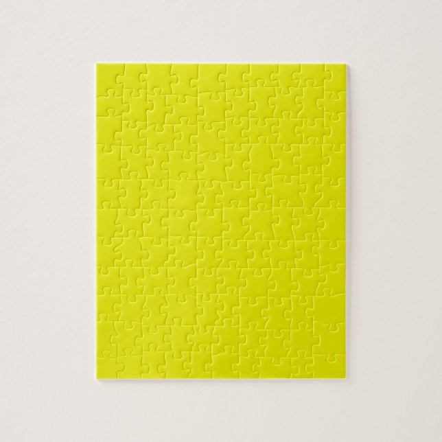 Aureolin (solid colour)  jigsaw puzzle (Vertical)