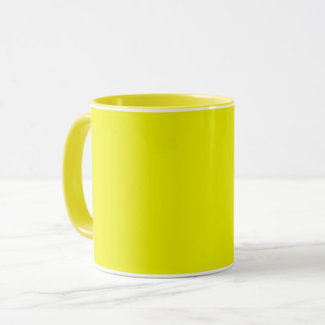 Aureolin (solid colour)  mug (Front Left)