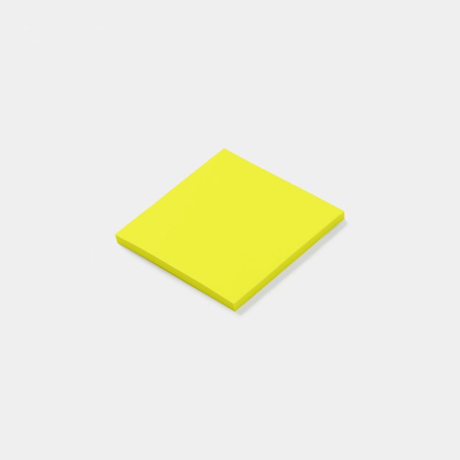 Aureolin (solid colour)  post-it notes (Angled)