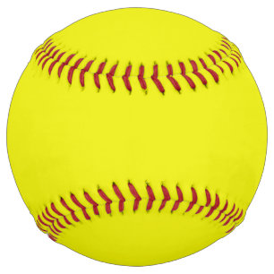 Aureolin (solid colour) softball