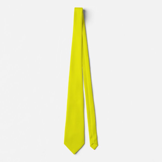 Aureolin (solid colour)  tie (Front)