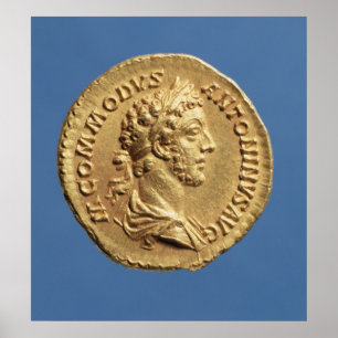 Aureus  bust of Commodus Poster