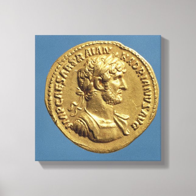 Aureus  of Hadrian Canvas Print (Front)