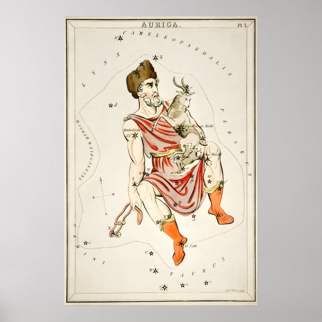 Aurica Constellation Fine Art Print Antique (Front)