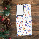 Auron Mercantour France Ski Snowboard Pattern Samsung Galaxy Case<br><div class="desc">A funny winter skiing seamless pattern for the ski resort Auron in Mercantour,  France. Perfect gift idea for winter sports lovers: ski,  snowboard,  freestyle,  ski jump,  cross-country skiing.</div>