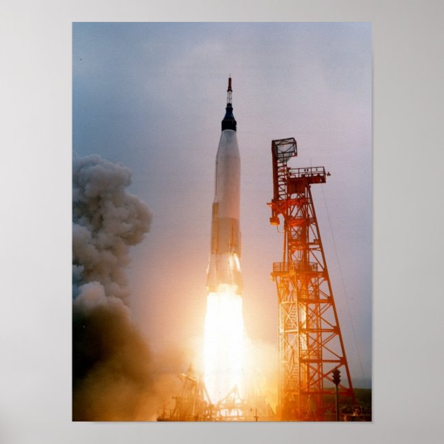 Aurora 7 (Mercury Atlas 7) Launch Poster (Front)