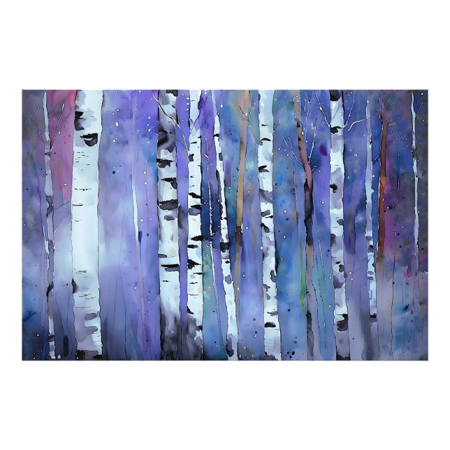 Aurora Among the Birch         Photo Print (Front)